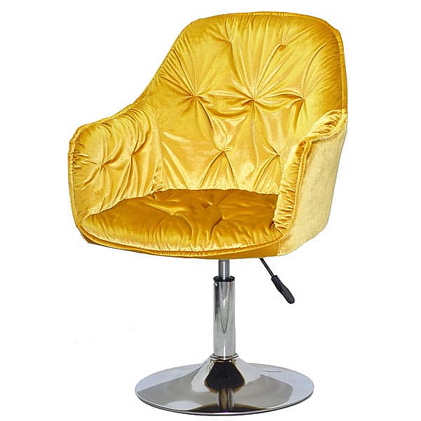 Стул Onder Mebli MARIO CH-BASE Желтый Y-10 Велюр-1