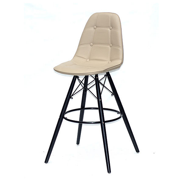 Барный стул Onder Mebli Alex BAR 75-BK Бежевый 06 Экокожа-1