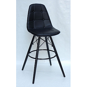 Барний стілець Onder Mebli Alex BAR 75-BK Чорний Екошкіра