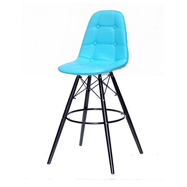 Барный стул Onder Mebli Alex BAR 75-BK Голубой 52 Экокожа-1