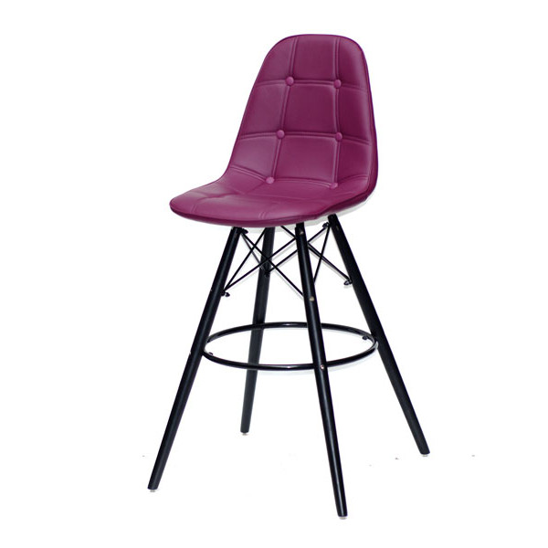 Барний стілець Onder Mebli Alex BAR 75-BK Пурпурний 61-1