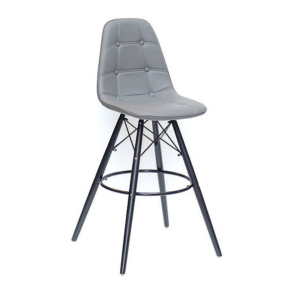 Барный стул Onder Mebli Alex BAR 75-BK Серый 21 Экокожа-0