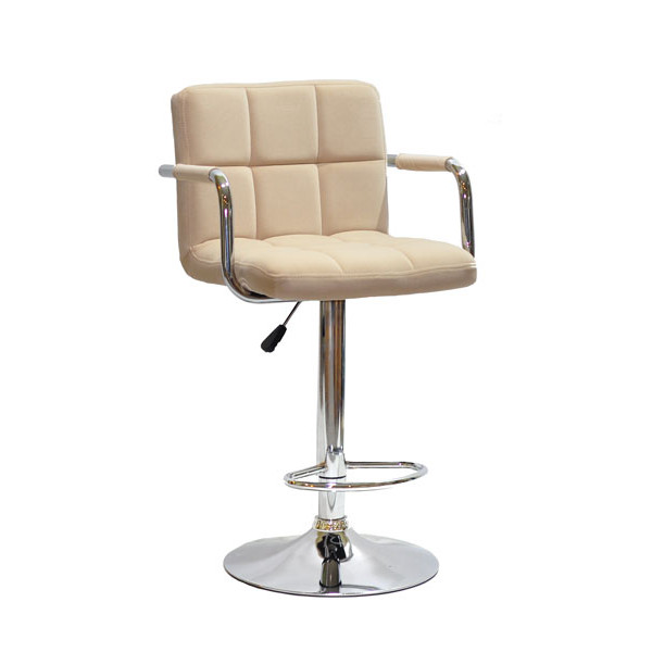 Барный стул Onder Mebli Arno-Arm BAR CH-BASE Бежевый B-1005 Бархат-0
