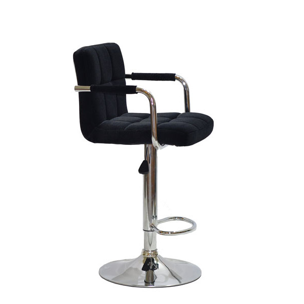 Барный стул Onder Mebli Arno-Arm BAR CH-BASE Черный B-1011 Бархат-3