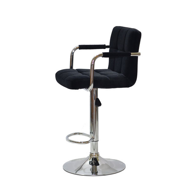 Барный стул Onder Mebli Arno-Arm BAR CH-BASE Черный B-1011 Бархат-2