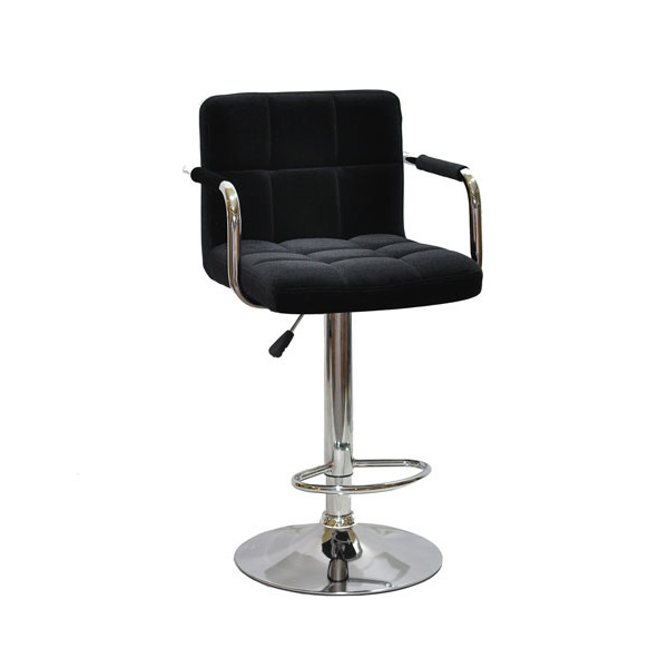 Барный стул Onder Mebli Arno-Arm BAR CH-BASE Черный B-1011 Бархат-0