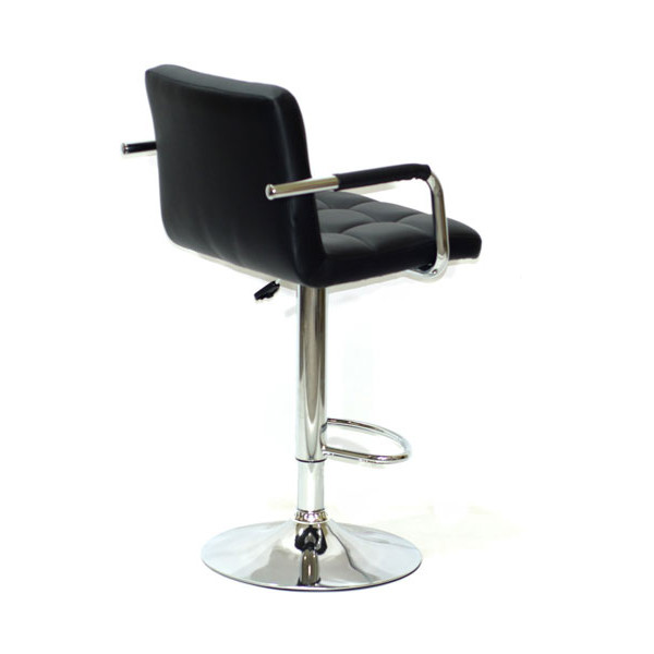 Барний стілець Onder Mebli Arno-Arm BAR CH-BASE Чорний Екошкіра-2