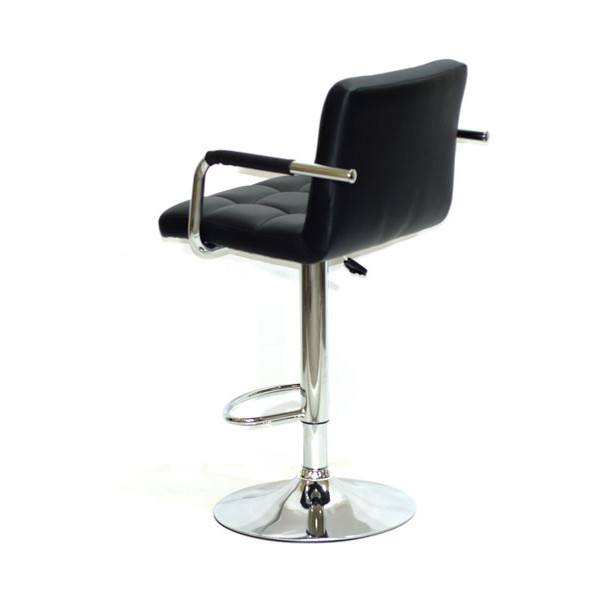 Барний стілець Onder Mebli Arno-Arm BAR CH-BASE Чорний Екошкіра-3