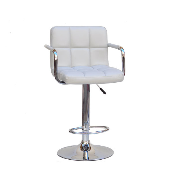 Барный стул Onder Mebli Arno-Arm BAR CH-BASE Серый 1008 Экокожа-0