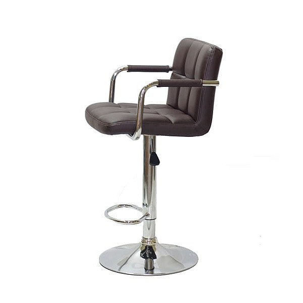 Барний стілець Onder Mebli Arno-Arm BAR CH-BASE Темно-коричневий 1015 Екошкіра-2