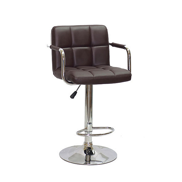 Барний стілець Onder Mebli Arno-Arm BAR CH-BASE Темно-коричневий 1015 Екошкіра-0