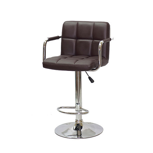 Барний стілець Onder Mebli Arno-Arm BAR CH-BASE Темно-коричневий 1015 Екошкіра-1