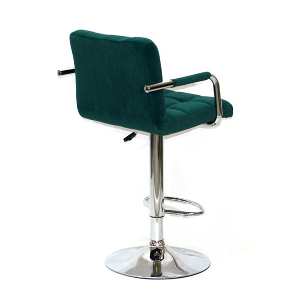 Барный стул Onder Mebli Arno-Arm BAR CH-BASE Зеленый B-1003 Бархат-3