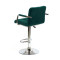 Барний стілець Onder Mebli Arno-Arm BAR CH-BASE Зелений B-1003 Оксамит-2-thumb