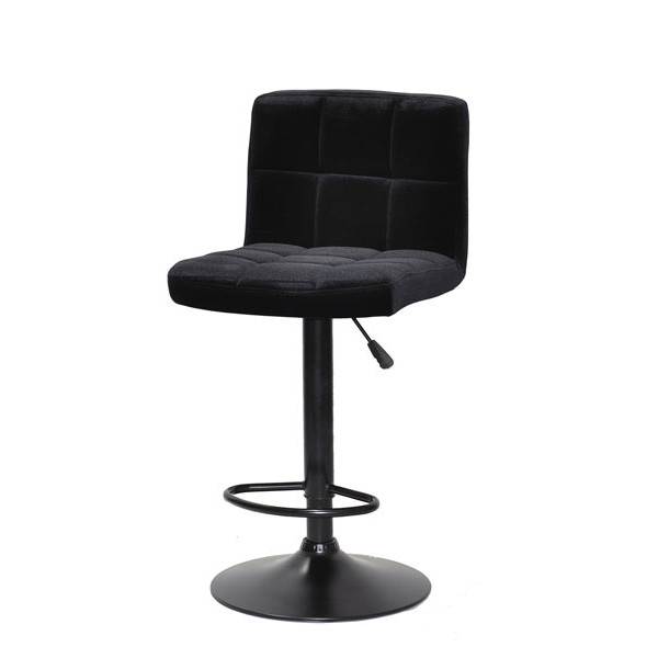 Барный стул Onder Mebli Arno BAR BK-BASE Черный B-1011 Бархат-1