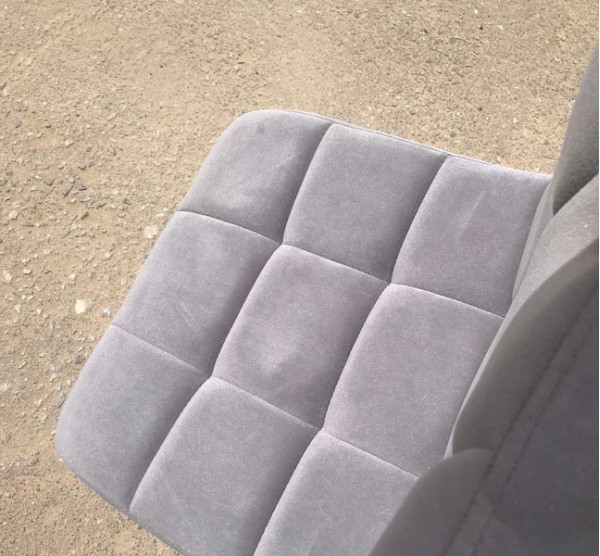 Барный стул Onder Mebli Arno BAR BK-BASE Серый B-1004 Бархат-4