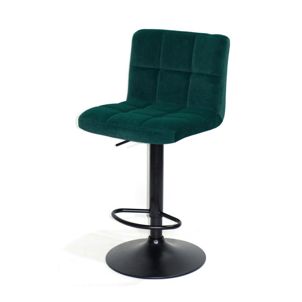 Барный стул Onder Mebli Arno BAR BK-BASE Зеленый B-1003 Бархат-1