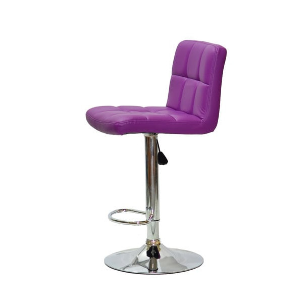 Барний стілець Onder Mebli Arno BAR CH-BASE Пурпурний 1010 Екошкіра-3