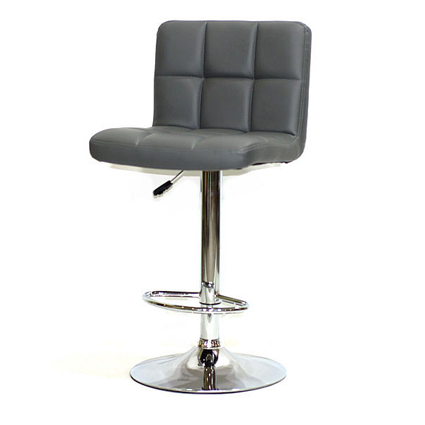 Барный стул Onder Mebli Arno BAR CH-BASE Серый 1001 Экокожа-1
