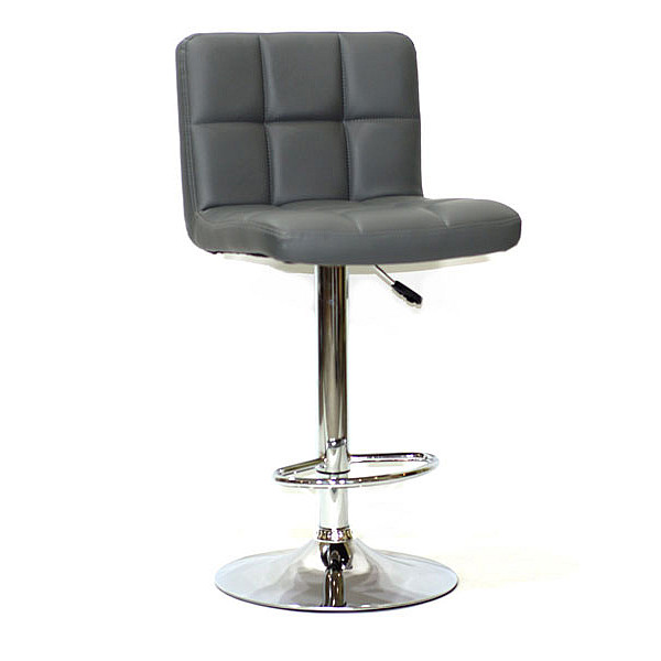 Барный стул Onder Mebli Arno BAR CH-BASE Серый 1001 Экокожа-0