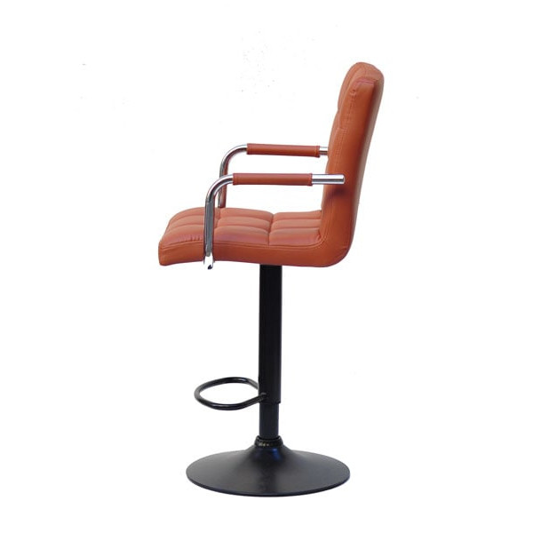 Барний стілець Onder Mebli Augusto-Arm BAR BK-BASE Коричневий 1014 Екошкіра-2