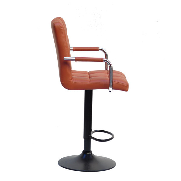 Барний стілець Onder Mebli Augusto-Arm BAR BK-BASE Коричневий 1014 Екошкіра-3