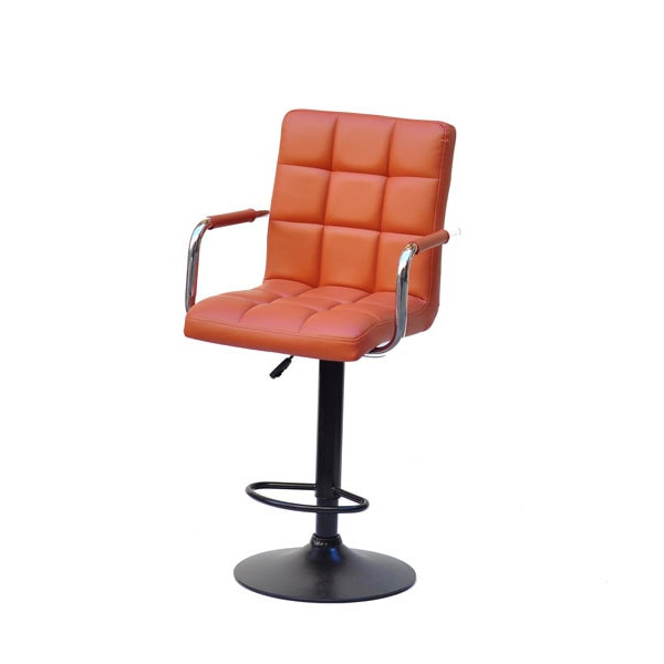 Барний стілець Onder Mebli Augusto-Arm BAR BK-BASE Коричневий 1014 Екошкіра-1