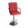 Барный стул Onder Mebli Augusto-Arm BAR BK-BASE Красный 1007 Экокожа