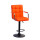 Барный стул Onder Mebli Augusto-Arm BAR BK-BASE Оранж 1012 Экокожа