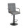 Барный стул Onder Mebli Augusto-Arm BAR BK-BASE Серый 1001 Экокожа