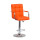 Барный стул Onder Mebli Augusto-Arm BAR CH-BASE Оранж 1012 Экокожа