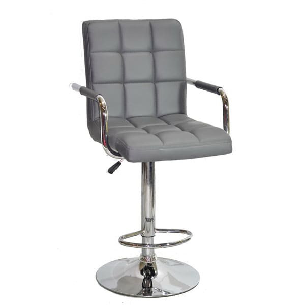 Барний стілець Onder Mebli Augusto-Arm BAR CH-BASE Сірий 1001-0