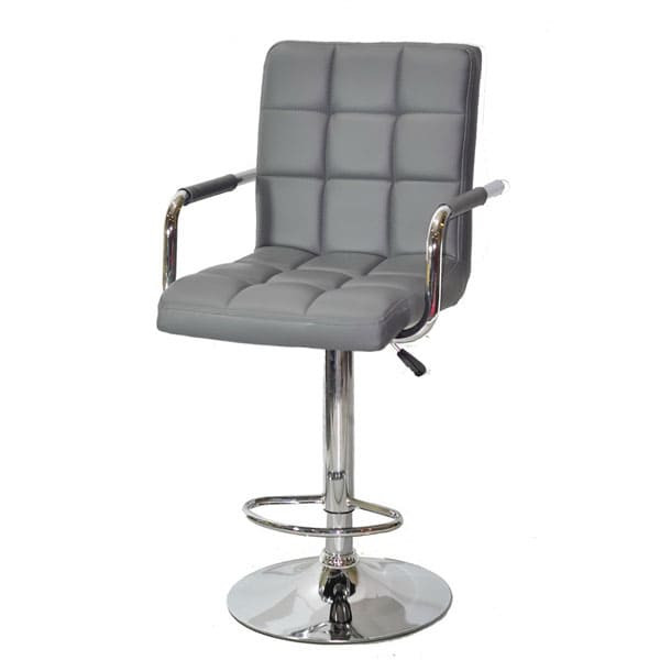 Барний стілець Onder Mebli Augusto-Arm BAR CH-BASE Сірий 1001-1