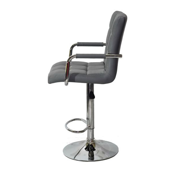 Барний стілець Onder Mebli Augusto-Arm BAR CH-BASE Сірий 1001-2