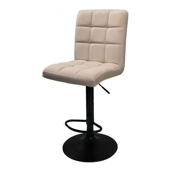 Барний стілець Onder Mebli Augusto BAR BK-BASE Бежевий B-1005 Оксамит-1