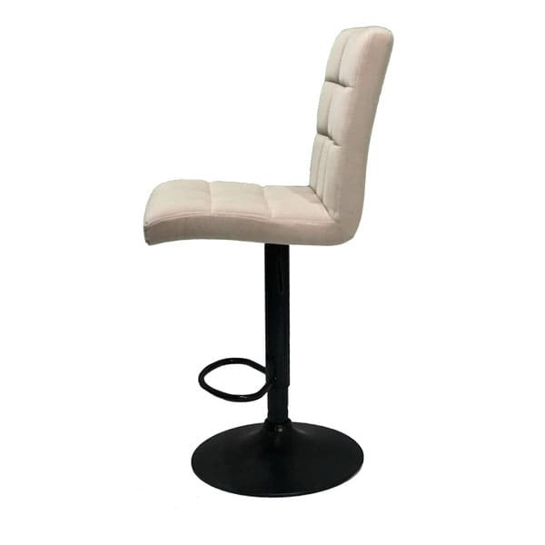 Барний стілець Onder Mebli Augusto BAR BK-BASE Бежевий B-1005 Оксамит-3