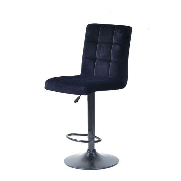 Барний стілець Onder Mebli Augusto BAR BK-BASE Чорний B-1011 Оксамит-1