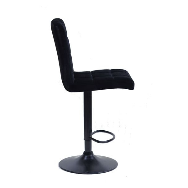 Барний стілець Onder Mebli Augusto BAR BK-BASE Чорний B-1011 Оксамит-3