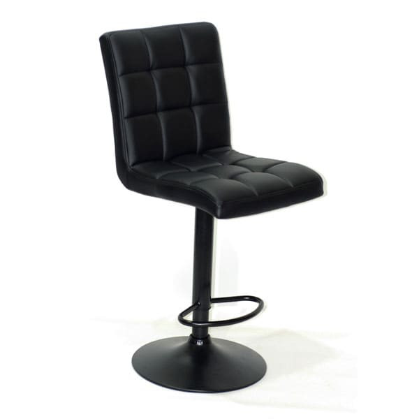 Барный стул Onder Mebli Augusto BAR BK-BASE Черный Экокожа-0
