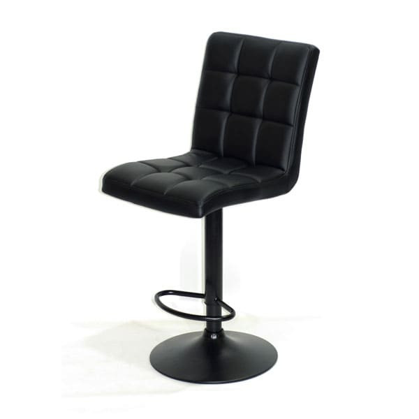 Барный стул Onder Mebli Augusto BAR BK-BASE Черный Экокожа-1