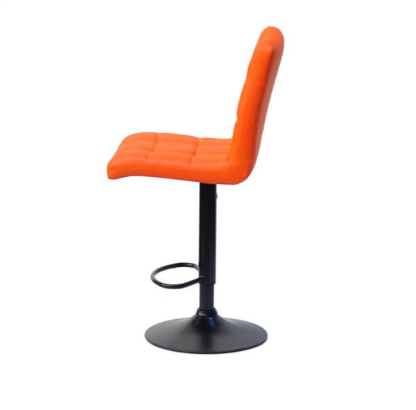 Барний стілець Onder Mebli Augusto BAR BK-BASE Оранж 1012 Екошкіра-2