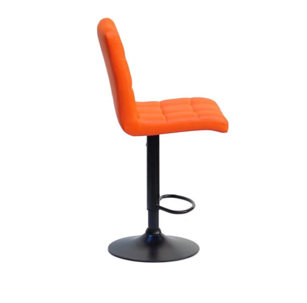 Барний стілець Onder Mebli Augusto BAR BK-BASE Оранж 1012 Екошкіра-3