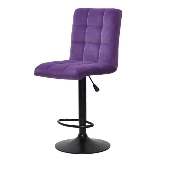 Барний стілець Onder Mebli Augusto BAR BK-BASE Пурпуровий B-1013 Оксамит-1