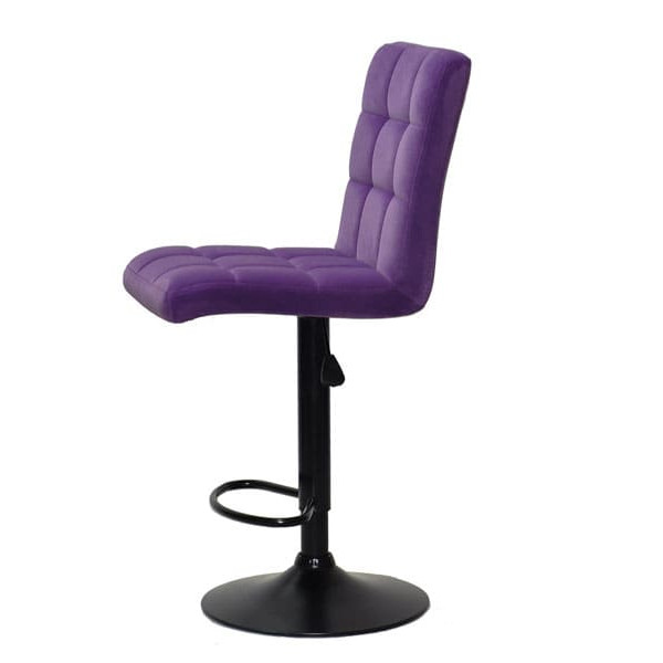 Барний стілець Onder Mebli Augusto BAR BK-BASE Пурпуровий B-1013 Оксамит-3