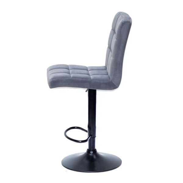 Барный стул Onder Mebli Augusto BAR BK-BASE Серый B-1004 Бархат-2