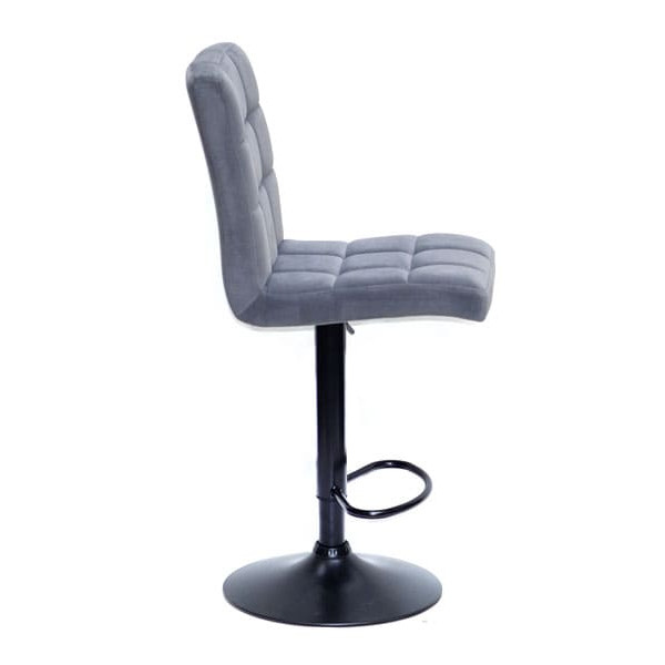 Барный стул Onder Mebli Augusto BAR BK-BASE Серый B-1004 Бархат-3