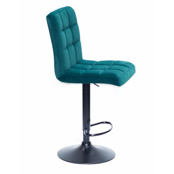 Барний стілець Onder Mebli Augusto BAR BK-BASE Зелений B-1003 Оксамит-3