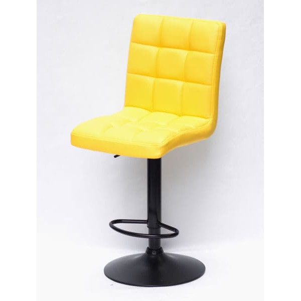 Барный стул Onder Mebli Augusto BAR BK-BASE Желтый 1006 Экокожа-1