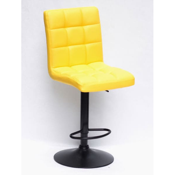 Барный стул Onder Mebli Augusto BAR BK-BASE Желтый 1006 Экокожа-0