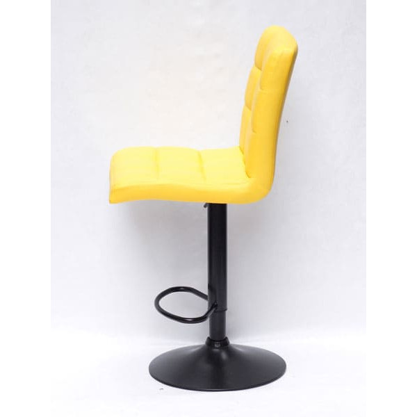 Барный стул Onder Mebli Augusto BAR BK-BASE Желтый 1006 Экокожа-2